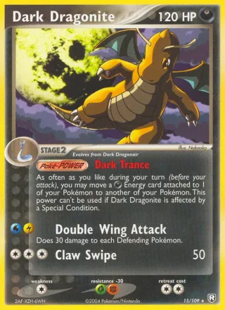 Dark Dragonite #15 · Team Rocket Returns Pokémon card