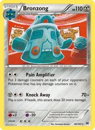 Bronzong #96 · BREAKthrough Pokémon card