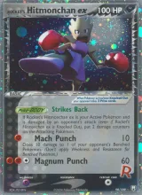 Rocket's Hitmonchan ex · Team Rocket Returns Pokémon card