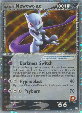 Rocket's Mewtwo ex #99 · Team Rocket Returns Pokémon card