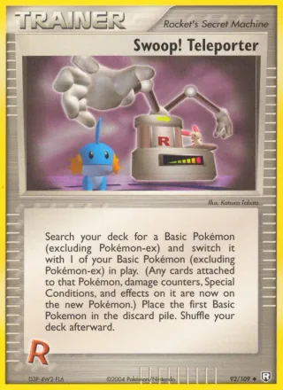 Swoop! Teleporter #92 · Team Rocket Returns Pokémon card