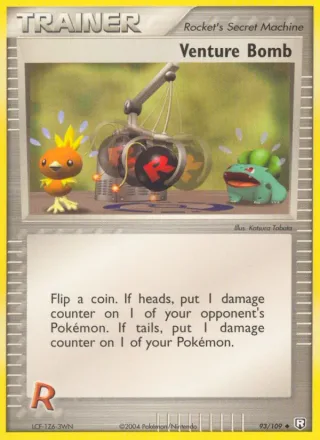 Venture Bomb #93 · Team Rocket Returns Pokémon card