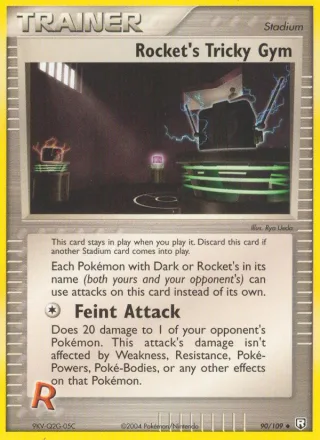 Rocket's Tricky Gym #90 · Team Rocket Returns Pokémon card