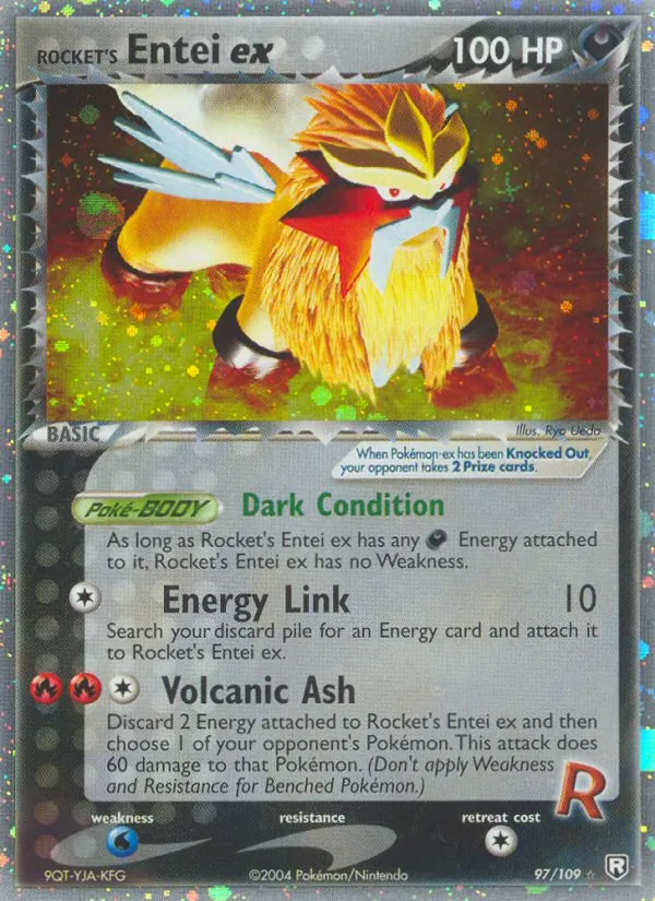 Rocket's Entei ex full card art