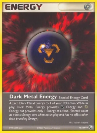 Dark Metal Energy #94 · Team Rocket Returns Pokémon card