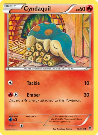 Cyndaquil #18 · BREAKthrough Pokémon card