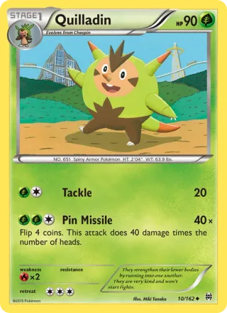 Quilladin #10 · BREAKthrough Pokémon card