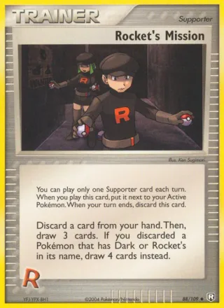 Rocket's Mission #88 · Team Rocket Returns Pokémon card