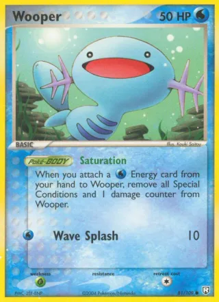 Wooper #81 · Team Rocket Returns Pokémon card