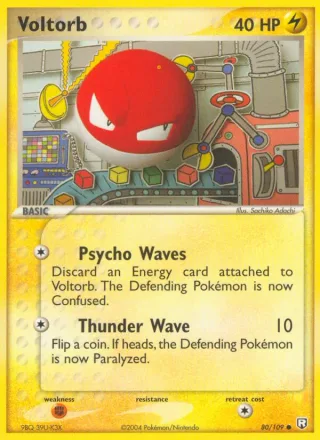 Voltorb #80 · Team Rocket Returns Pokémon card