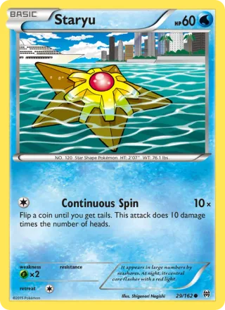 Staryu #29 · BREAKthrough Pokémon card