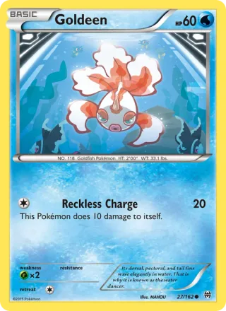 Goldeen #27 · BREAKthrough Pokémon card