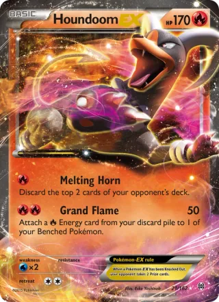 Houndoom EX #21 · BREAKthrough Pokémon card