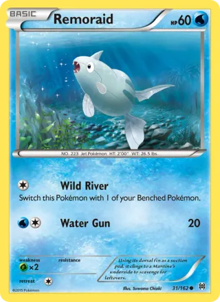 Remoraid #31 · BREAKthrough Pokémon card