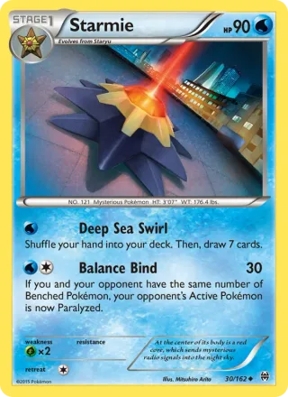 Starmie #30 · BREAKthrough Pokémon card