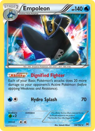 Empoleon #38 · BREAKthrough Pokémon card