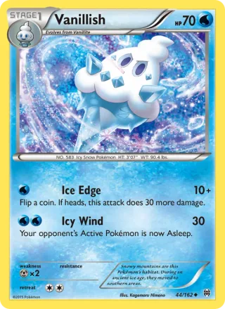 Vanillish #44 · BREAKthrough Pokémon card
