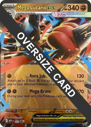 Mega Lucario ex - 012 #012 · Jumbo cards Pokémon card