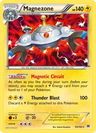 Magnezone #54 · BREAKthrough Pokémon card