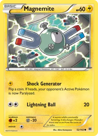 Magnemite #52 · BREAKthrough Pokémon card