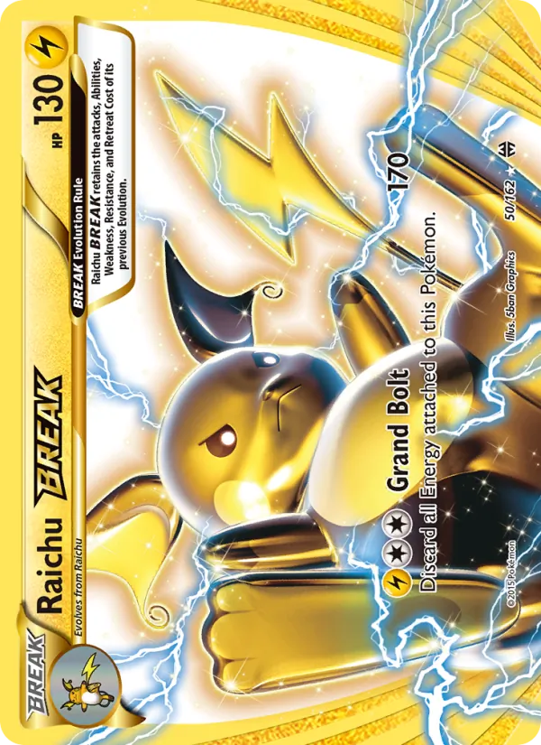 Raichu BREAK full card art