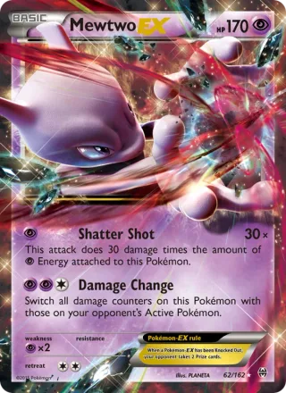Mewtwo EX #62 · BREAKthrough Pokémon card