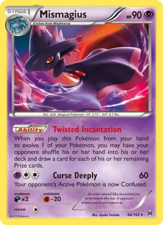 Mismagius #66 · BREAKthrough Pokémon card