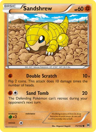 Sandshrew #75 · BREAKthrough Pokémon card