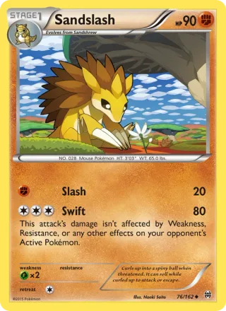 Sandslash #76 · BREAKthrough Pokémon card