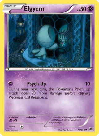 Elgyem #73 · BREAKthrough Pokémon card