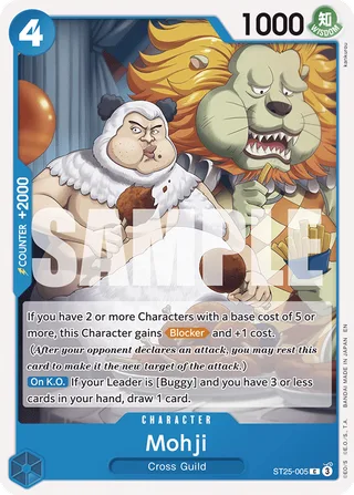 Mohji #ST25-005 · ST-25: Starter Deck 25 BLUE Buggy One Piece card