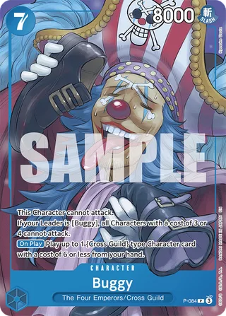 Buggy (OP10 Release Event) #P-084-op10-release-event · One Piece Promotion Cards One Piece card