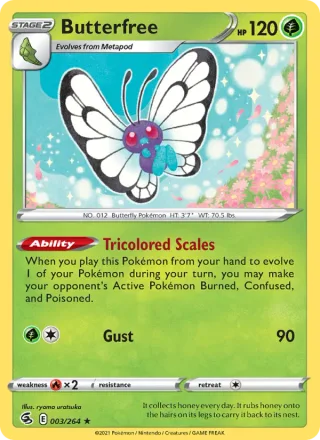 Butterfree #3 · Fusion Strike Pokémon card