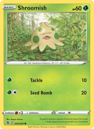 Shroomish #4 · Fusion Strike Pokémon card