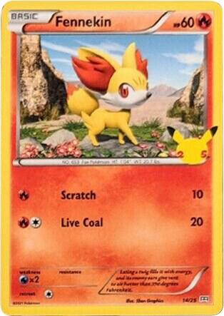 Fennekin #14 · McDonald's Collection 2021 Pokémon card