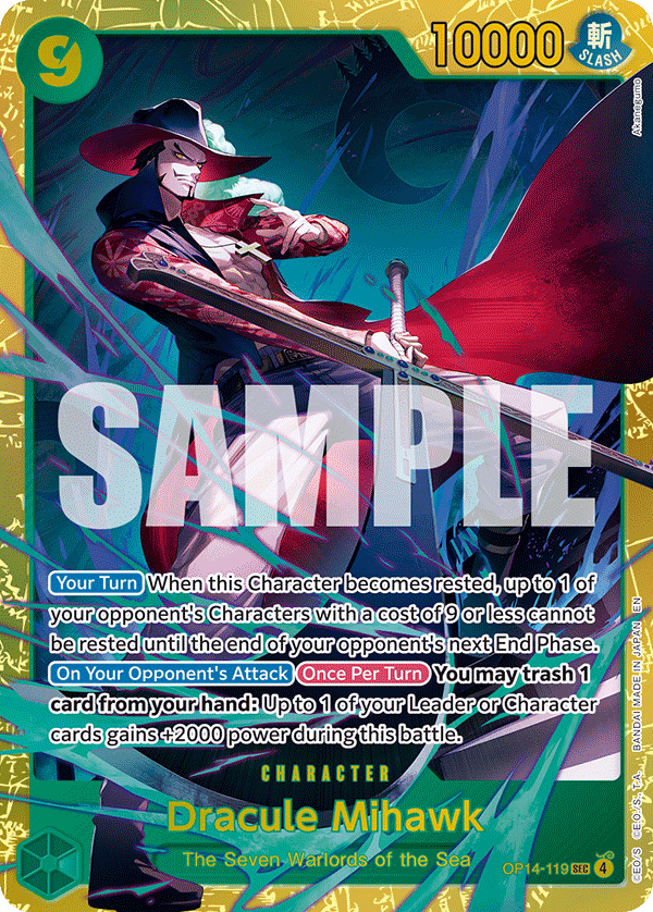 Dracule Mihawk full card art