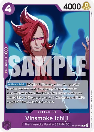 Vinsmoke Ichiji (Jolly Roger Foil) #OP06-060-jolly-roger-foil · Premium Booster -The Best- One Piece card