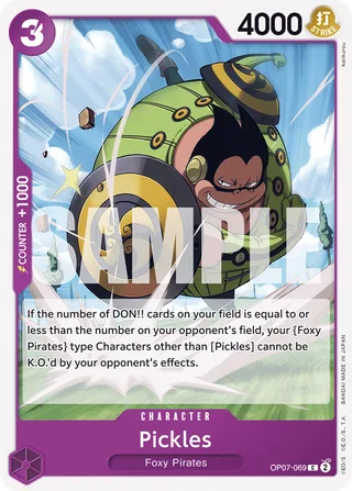 Pickles #OP07-069 · 500 Years in the Future Pre-Release Cards One Piece card