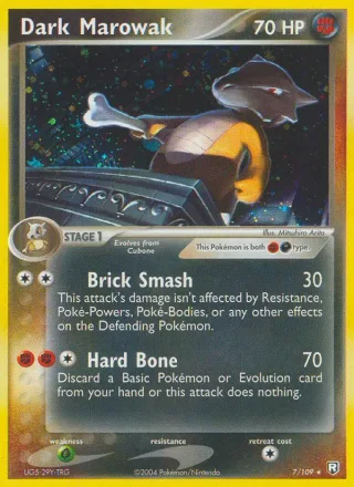 Dark Marowak #7 · Team Rocket Returns Pokémon card