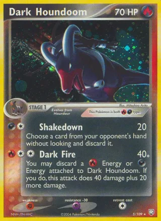Dark Houndoom #5 · Team Rocket Returns Pokémon card