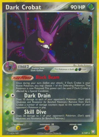 Dark Crobat #3 · Team Rocket Returns Pokémon card