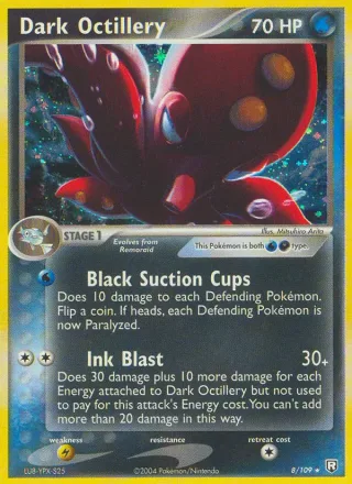 Dark Octillery #8 · Team Rocket Returns Pokémon card