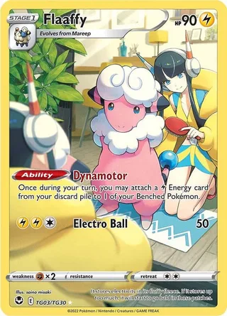 Flaaffy #TG03 · Silver Tempest Trainer Gallery Pokémon card