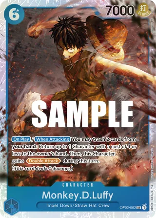 Monkey.D.Luffy #OP02-062 · Paramount War One Piece card