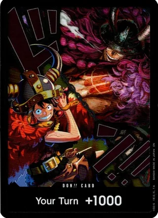 DON!! Card (Alternate Art) (Luffy and Loki) #don-card-alternate-art-luffy-and-loki · The World's Strongest Warriors One Piece card
