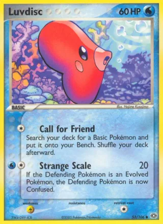 Luvdisc #53 · Emerald Pokémon card