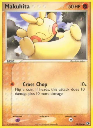 Makuhita #54 · Emerald Pokémon card