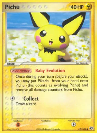 Pichu #59 · Emerald Pokémon card
