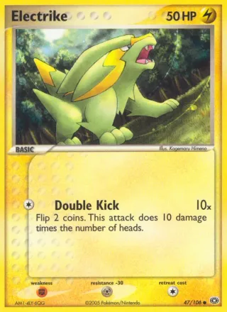 Electrike #47 · Emerald Pokémon card