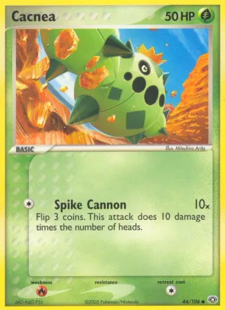 Cacnea #44 · Emerald Pokémon card